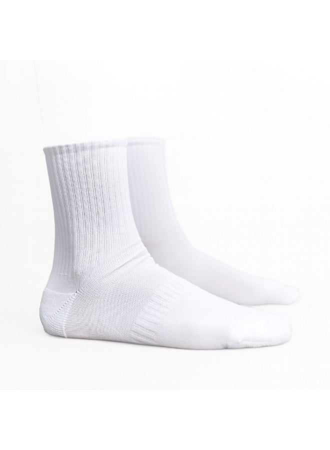 Black & White Cotton White Long socks High Quality of Egyptian Cotton - Image 3